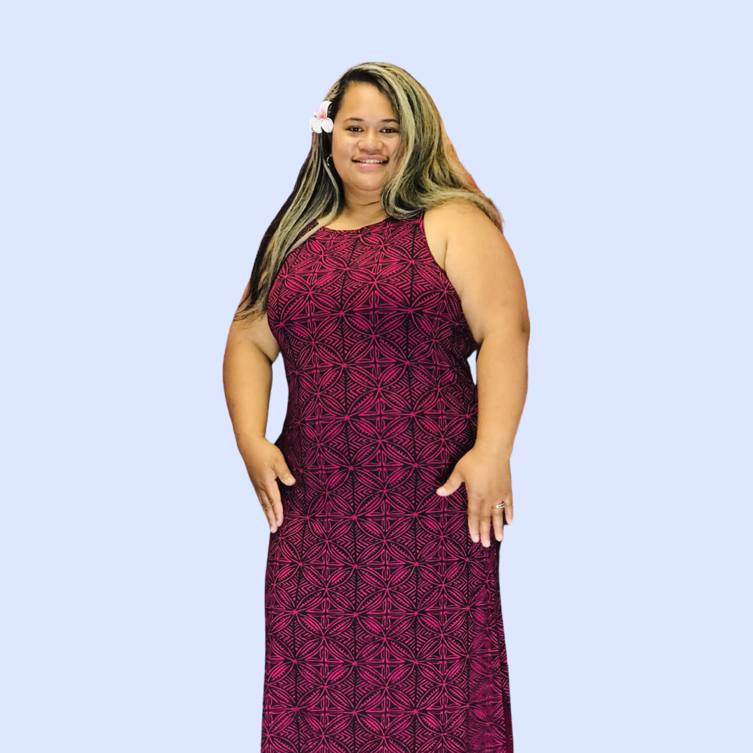 Ladies Maxi Dress Tapa - LMD002 PNG