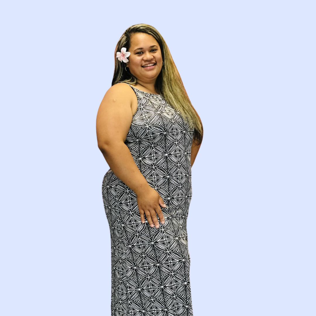 Ladies Maxi Dress Tapa - LMD002 PNG