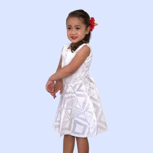 Girl's  Dress LG1031 White