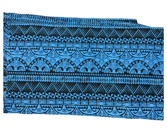 Black Blue Ula Nifo Fabric