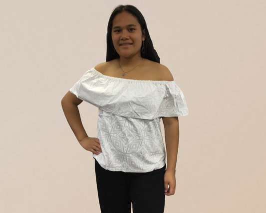 Off Shoulder Top-LW3200-WHITE