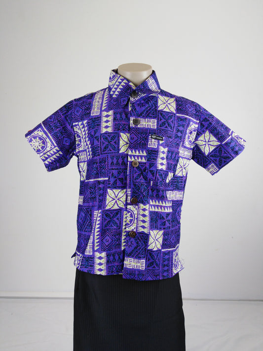Tanoa Boy's Shirts SB967 Purple