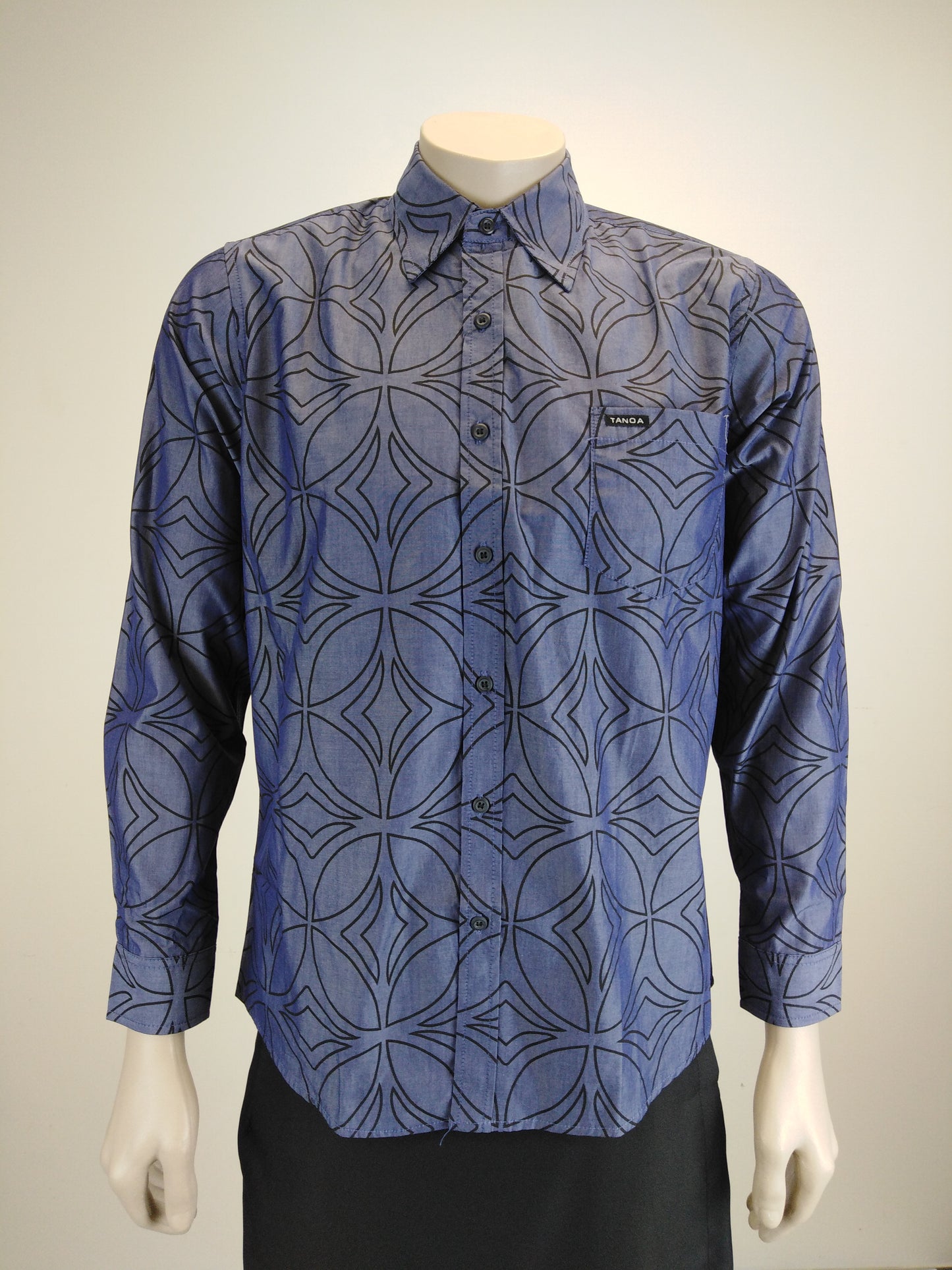 Tanoa Men's L/Sleeve Shirt/ SL1115/ Blue