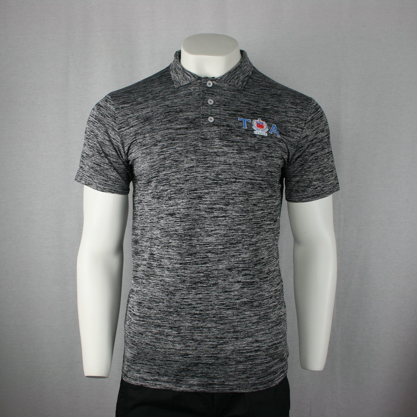 Milange Polo Shirt- PM375/ Grey