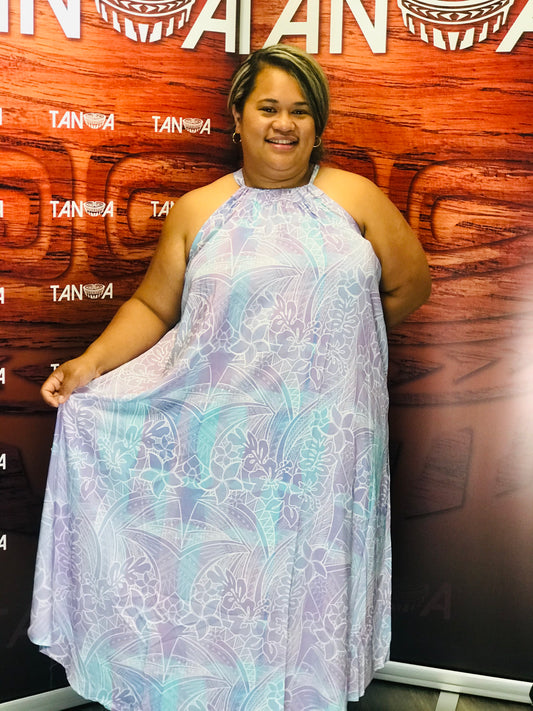 Akamu Dress -LD1265 Purple (ALL SALES FINAL)