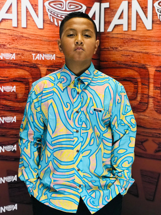 Men's Shirt L / SL1140 Blue/Yellow