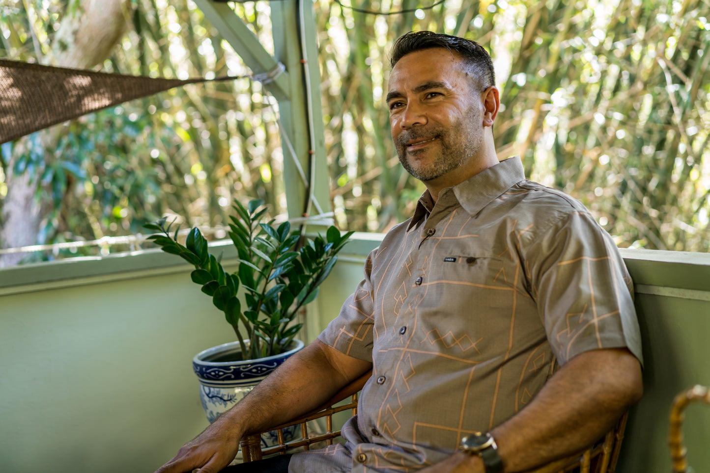 UKULELE MICRO SILK TANOA SHIRT SS2306