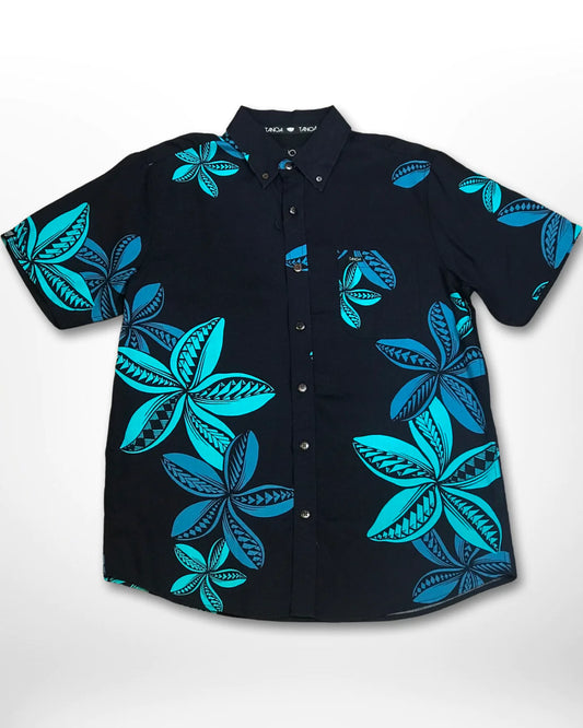 TOLU TENCEL MEN'S SHIRT TSCSS12 BLUE