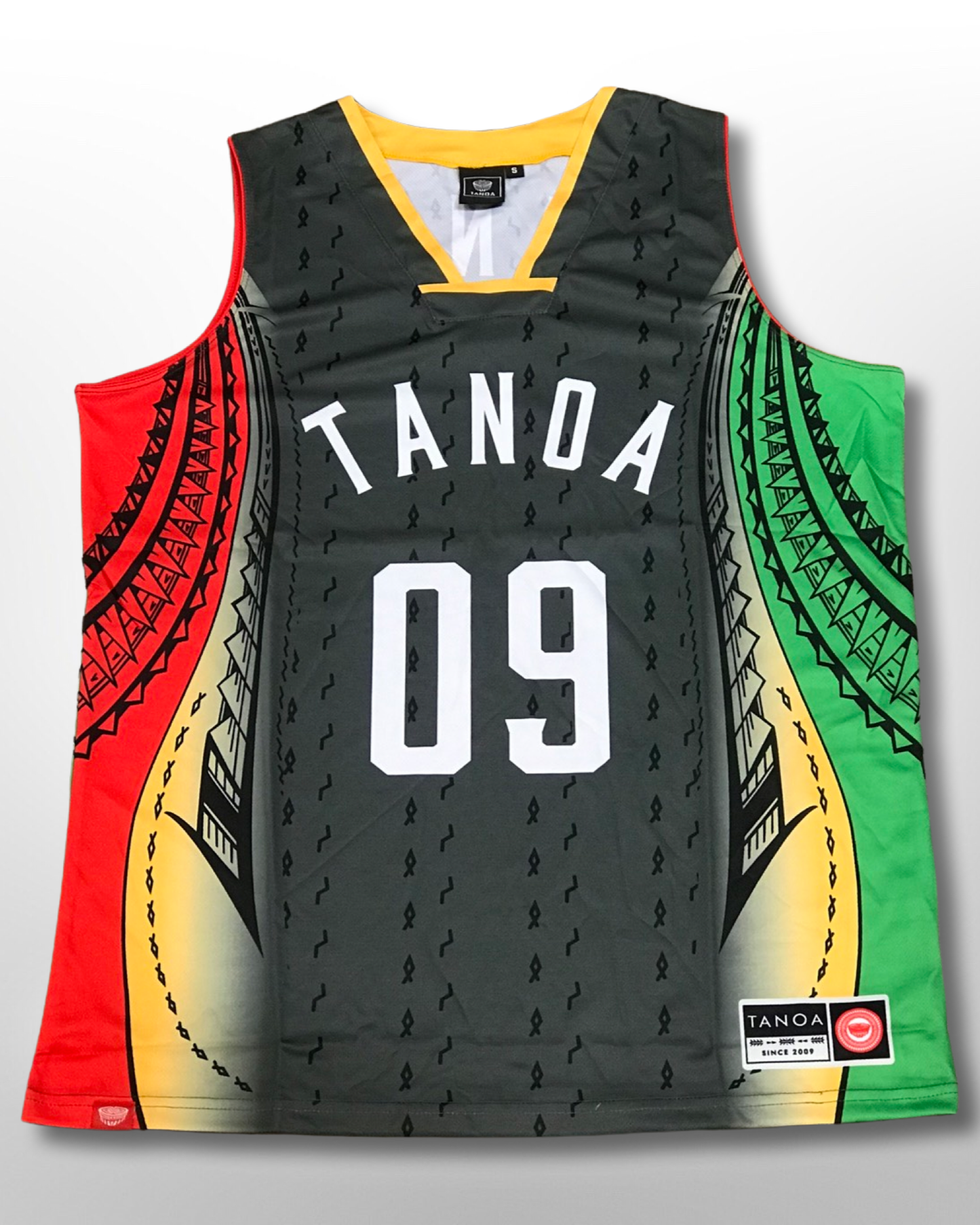 Tanoa Basketball Vest Vasea - TM1903 - RASTA COLOR