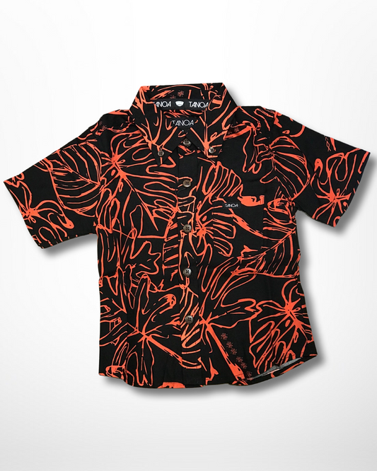 OLOSEGA BOY'S SHIRT BSCS01 BLACK/RED
