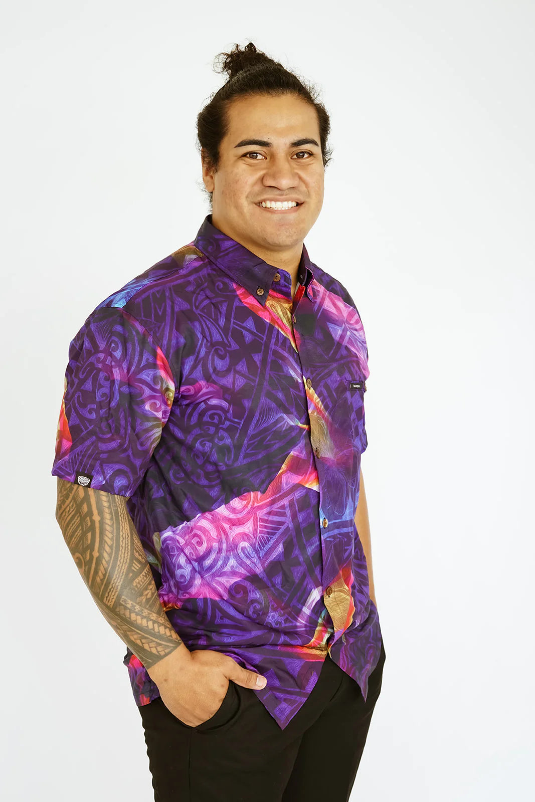 LATA 4-WAY STRETCH TANOA SHIRT - SS2766