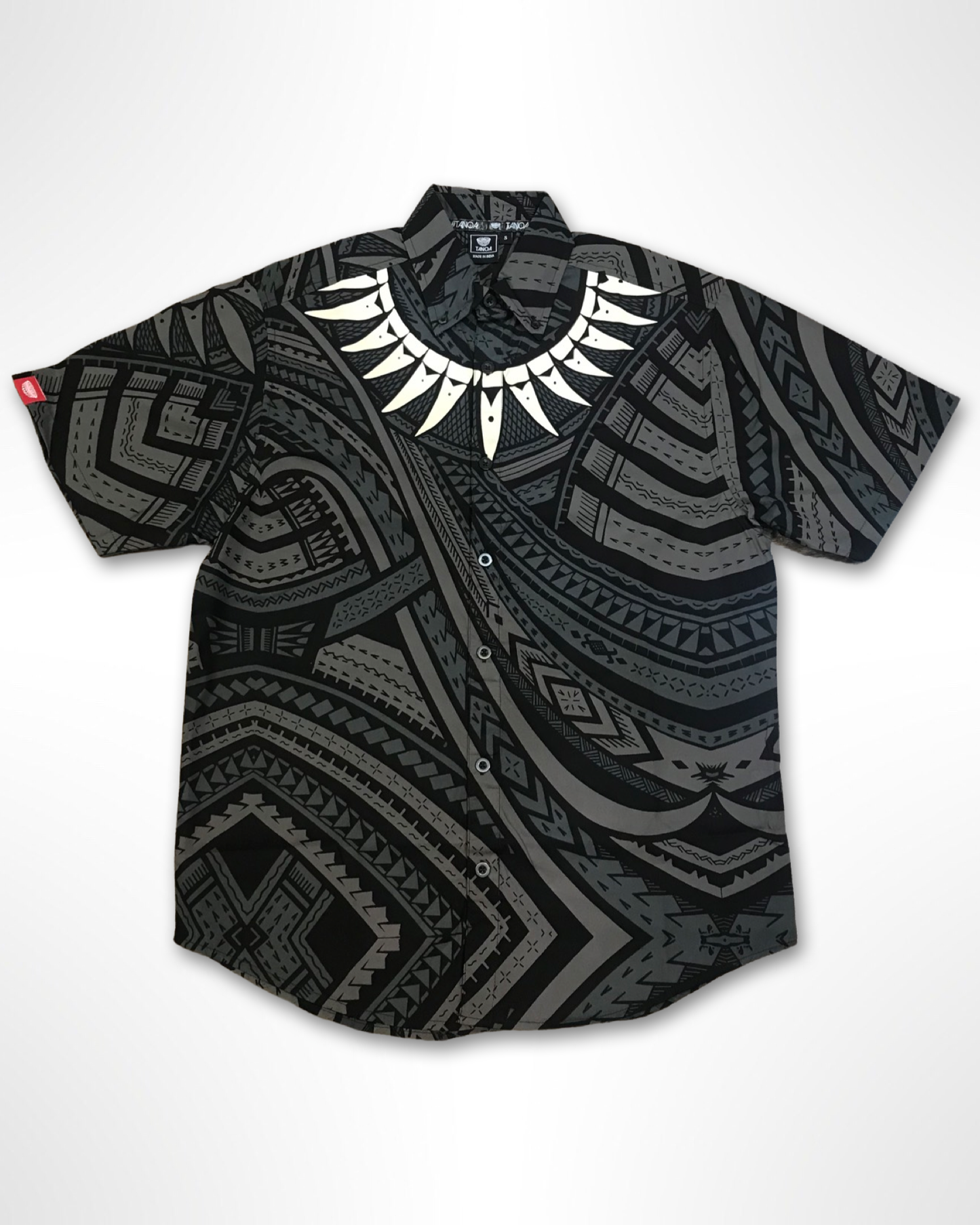 NIFO MEN'S COTTON SHIRT MSS001 BLACK