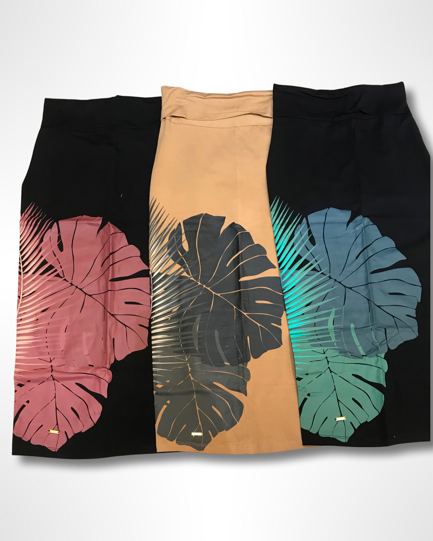 MONSTERA CALF SKIRT-LCS001