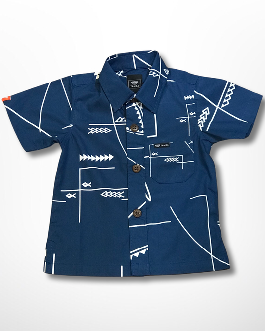 BOY'S SHIRT SB1252 OCEAN BLUE