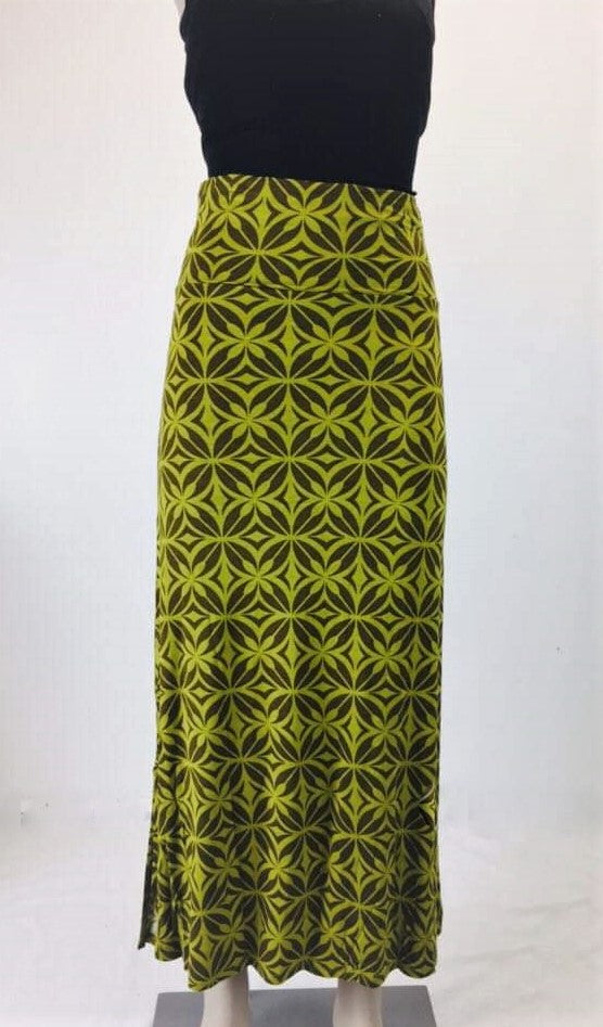 Women Long Skirt-LS594 Green